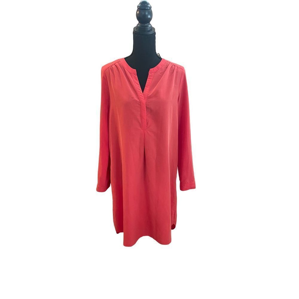 Red shirt dress